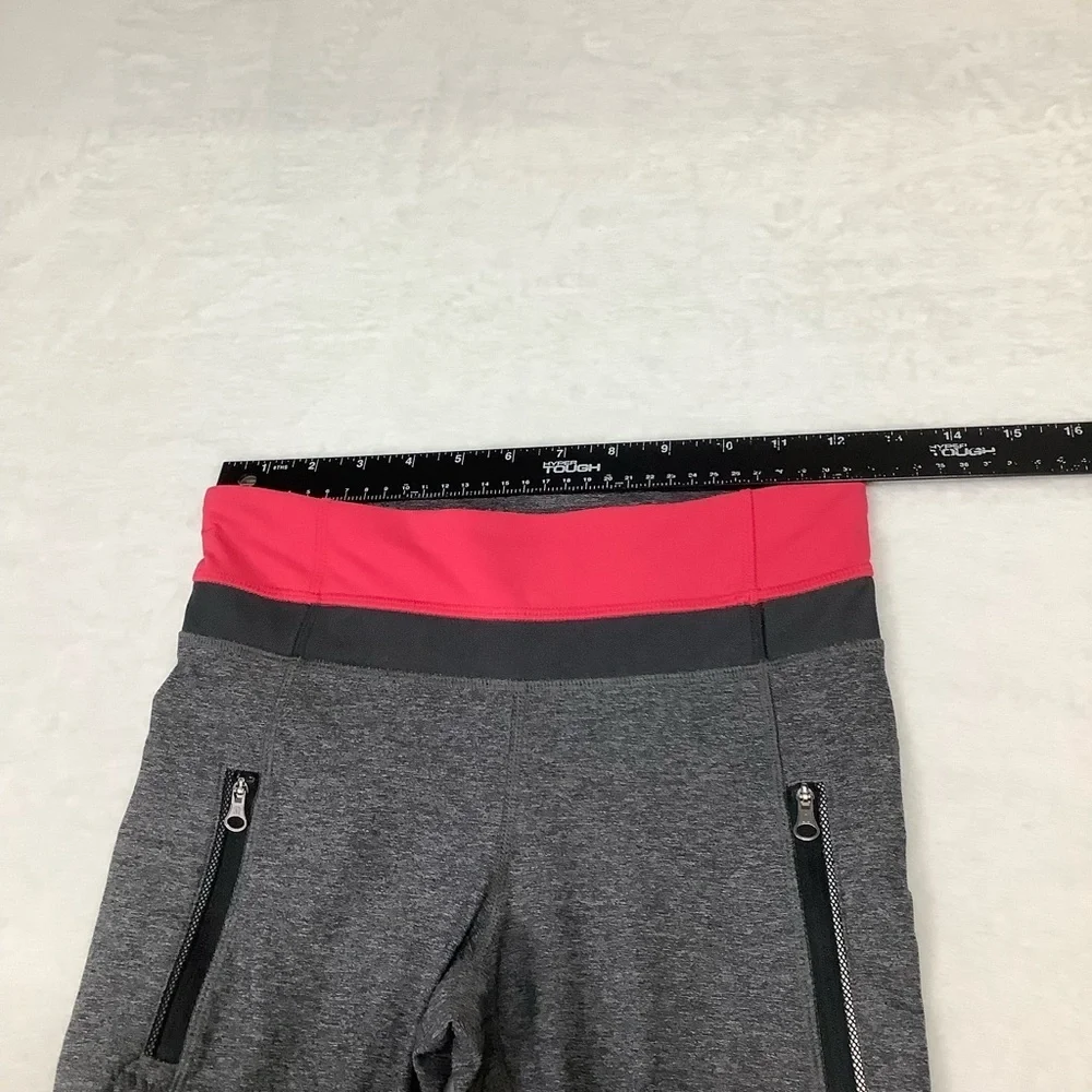 Lululemon Inspire Tight II Sz 4 Heathered Black / Boom Juice / Deep Coal